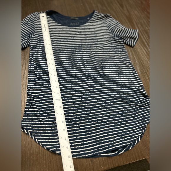 ATM top burn out lightweight stripped nautical navy coastal chic - Picture 4 of 7